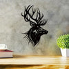 Wildlife Reflections: Deer Silhouette Art Metal Wall Sculpture - A Modern Rustic Home Decor Accent for Nature Lovers