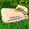 Pet Memorial Resin Tombstone: Forever Remembered - Honor Your Beloved Cat or Dog with this Beautiful Ornament