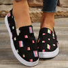 Versatile Daily Comfy Shoes: Women's Plaid Pattern Canvas Slip-Ons - Lightweight and Flat Casual Shoes