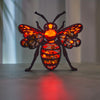 Bee 3D Wooden Art Carving: A Charming Home Decoration and Unique Holiday Gift with Artistic Night Light - Perfect for Mother's Day!