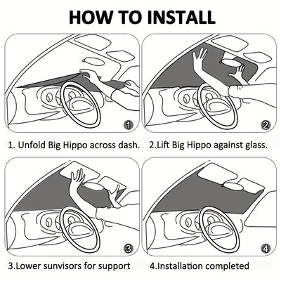 Hilarious Funny Pet Design Car Windshield Sunshade: Block the Sun in Style and Keep Your Car Cool!