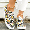 Leopard & Baseball Series Pattern Women's Canvas Shoes - Comfortable Lace-Up Slip-On Canvas Shoes for Casual Wear