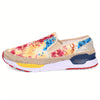 Stylish Women's Floral Print Slip-On Espadrilles: Versatile, Non-Slip Walking Shoes for Fashionable and Casual Sneaker Enthusiasts