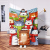 Warm and Cozy: Cat Wearing Hat Scarf Christmas Atmosphere Blanket - The Perfect Blanket for Home, Office, and Travel