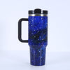 40oz Galaxy Sky Pattern Tumbler with Lid and Handle - Perfect Birthday Gift for Home and Kitchen