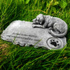 Pet Memorial Resin Tombstone: Forever Remembered - Honor Your Beloved Cat or Dog with this Beautiful Ornament