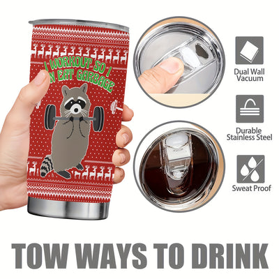 Stylish and Festive: 20oz Christmas Cup Stainless Steel Tumbler, Perfect Holiday-themed Travel Mug for Gifting