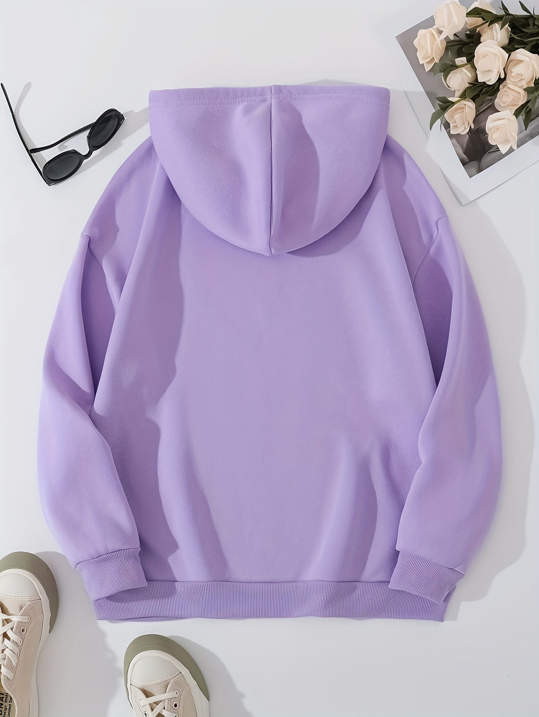Add a touch of personality to your wardrobe with our Cute and Cozy Cartoon Letter Cat Print Hoodie. Made from soft and comfortable fabric, this must-have addition to women's fashion features a cute cat print and stylish letter design. Stay warm and stylish in our trendy and unique hoodie.