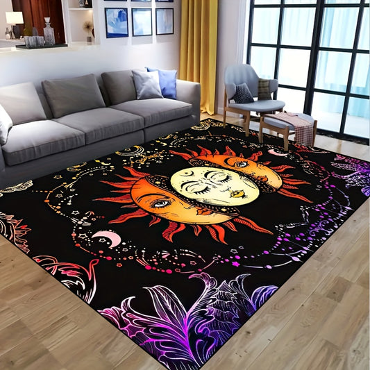 Enhance Your Living Spaces with the Beautiful Sun Goddess Non-Slip Resistant Rug
