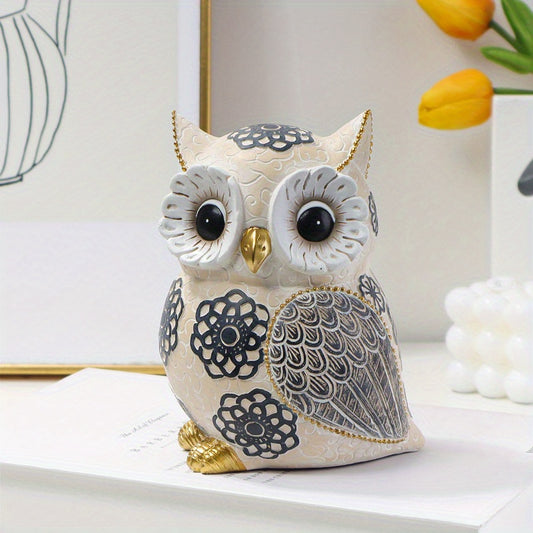 Elevate your home decor with the Nordic-Inspired Resin Owl Ornament. This unique and whimsical accessory adds a touch of creativity to any space. Made from high-quality resin, this owl ornament boasts intricate details and a Nordic-inspired design. A must-have for any owl lover or interior design enthusiast.