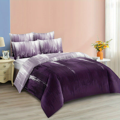 Abstract Tranquility: 3-Piece Duvet Cover Set for Ultimate Comfort and Style(1*Duvet Cover + 2*Pillowcases, Without Core)