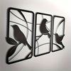 Exquisite Paradise Bird Metal Wall Art Trio: A Stunning Piece for Home Decoration