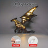 Enchanting Dragon Wooden Art Animal Figurine Lamp for Kids' Bedroom Decor - A Perfect Gift for Dragon Lovers!