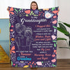 Warm and Cozy Floral and Letter Print Blanket - Soft and Soothing Throw for Couch, Bed, and Sofa