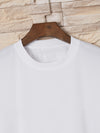 Why Are U Looking at Me?" Men's Casual Solid Color Crew Neck Tee: A Stylish Statement Piece for the Confident Man