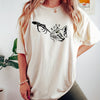 Edgy and Chic: Skeleton Hand Cat Print T-Shirt - A Must-Have for Spring/Summer!