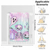 Cozy and Cute: Halloween Flannel Blanket with Cartoon Skull, Pumpkin, and Ghost Prints - Perfect for Home Decor and Gifting