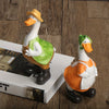 American Style Duck Ornaments: Whimsical Resin Decor for Home, Living Room, Bar, and Café