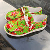 Women's Cartoon Print Casual Loafers: Slip Into Festive Fun with Lightweight Flat Canvas Shoes for Christmas!