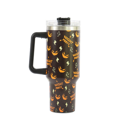 40oz Halloween Pattern Stainless Steel Insulated Cup: Your Ultimate Travel Companion for Camping, Outdoor Adventures, and the Perfect Halloween Gift