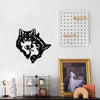 Wild and Mysterious: Wolf Mate Black Metal Wall Art - A Modern Touch for Every Room