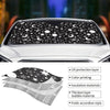 Star and Moon Car Windshield Sunshade: Protect Your Vehicle from UV Rays and Keep it Cool with this Foldable Sun Shield Visor Cover for Cars, Trucks, and SUVs