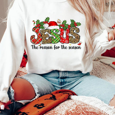 Christmas Jesus Print Sweatshirt: A Cozy and Festive Addition to Your Wardrobe