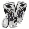 Wildly Stylish and Insulated: 20oz Stainless Steel Tumbler with Animal Print Design - Perfect Halloween Gift for Loved Ones!