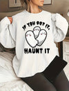 This Cute Ghost Print Sweatshirt is designed to add spooktacular style to plus-size Halloween outfits. Soft and comfortable to wear, it is made from premium materials and features a vibrant and festive ghost print design. Perfect for any plus-size Halloween enthusiast!