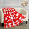Soft and Stylish Snowflake Flannel Print Blanket: The Perfect Gift for All Occasions