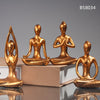 Whimsical Yoga Figurines: Modern Coffee Table Decor Resin Ornaments for Creative Bedroom Accessories and Household Decoration