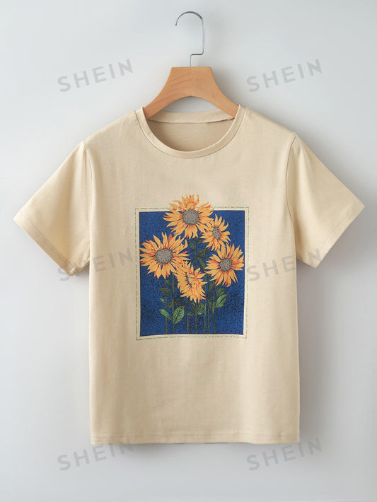 Stay cool and stylish on sunny days with our Radiant Sunflower Plus-size Tee. Made specifically for plus-size individuals, this tee boasts a vibrant sunflower design to brighten up your day. Its soft and comfortable material will keep you feeling your best while enjoying the warmth of the sun.