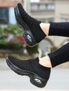 Comfort and Style: Women's Breathable Knit Chunky Sneakers with Air Cushion Technology