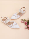 Chic Hollow Out Flats with Ankle Strap - Perfect for Pointed-Toe Comfort