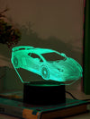 Rev up Your Room with the Super Car Shaped 7-Color Changing Touch 3D Night Light