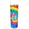 20oz Double Layer Stainless Steel Travel Tumbler with Straw and Lid: The Perfect Beverage Companion for Women and Men