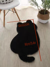 Feline Paradise: Cat Design Fluffy Rug for Ultimate Comfort and Style