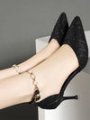 Stylish Hollow Out High-Heeled Single Shoes with Ankle Strap