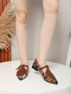 Blooming Beauty Floral Mary Jane Flats: Multicolor Women's Flat Shoes