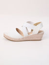 Vacation Vibes: White Espadrille Ankle Strap Wedge Sandals for the Perfect Summer Style