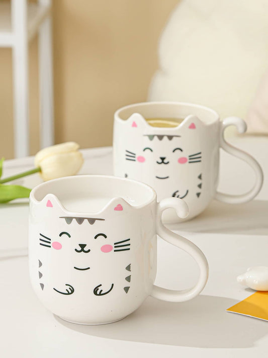 This mug features an adorable cartoon cat pattern, making it the perfect <a href="https://canaryhouze.com/collections/mug" target="_blank" rel="noopener">water cup</a> for children. Its creative design will make drinking water fun and enjoyable, while also appealing to kids' love for cats. Made with high-quality materials, it's both cute and durable.