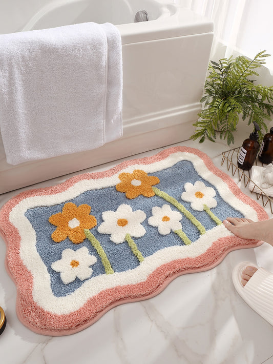 Enhance your bathroom with the Spring Blossom Anti-Slip Bath <a href="https://canaryhouze.com/collections/rugs-and-mats" target="_blank" rel="noopener">Rug</a>, inspired by the beauty of nature. This rug not only adds a touch of botanical elegance but also provides a secure, slip-resistant surface for safety. Transform your daily routine with this functional and stylish addition to your bathroom.