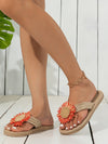 Comfortable and Stylish: Women's Shoes Flower Decor Flip Flops for Your Next Vacation