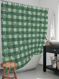 Elevate your bathroom with the Plaid in the Bathroom: Buffalo Plaid Print Waterproof <a href=