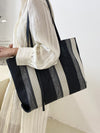 Chic and Striped: The Must-Have Shoulder Tote Bag
