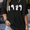 1989 Letter Print Crew Neck T-Shirt: A Stylish Summer Essential for Women's Casual Wardrobe