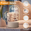 Dad's Acrylic Night Light: A Sentimental USB-Powered Gift from Daughter or Son for Birthday, Father's Day, or Thanksgiving