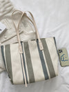 Chic and Striped: The Must-Have Shoulder Tote Bag