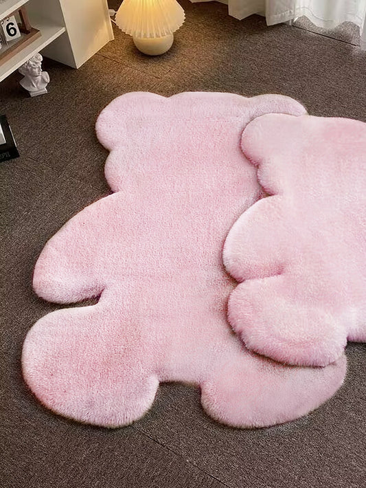 Experience ultimate coziness with our Cartoon Bear Design Fuzzy Rug. Made with soft and plush material, this rug features an adorable cartoon bear design that will add a touch of cuteness to your home. Perfect for snuggling up and relaxing, this rug is guaranteed to make your space feel warm and inviting.