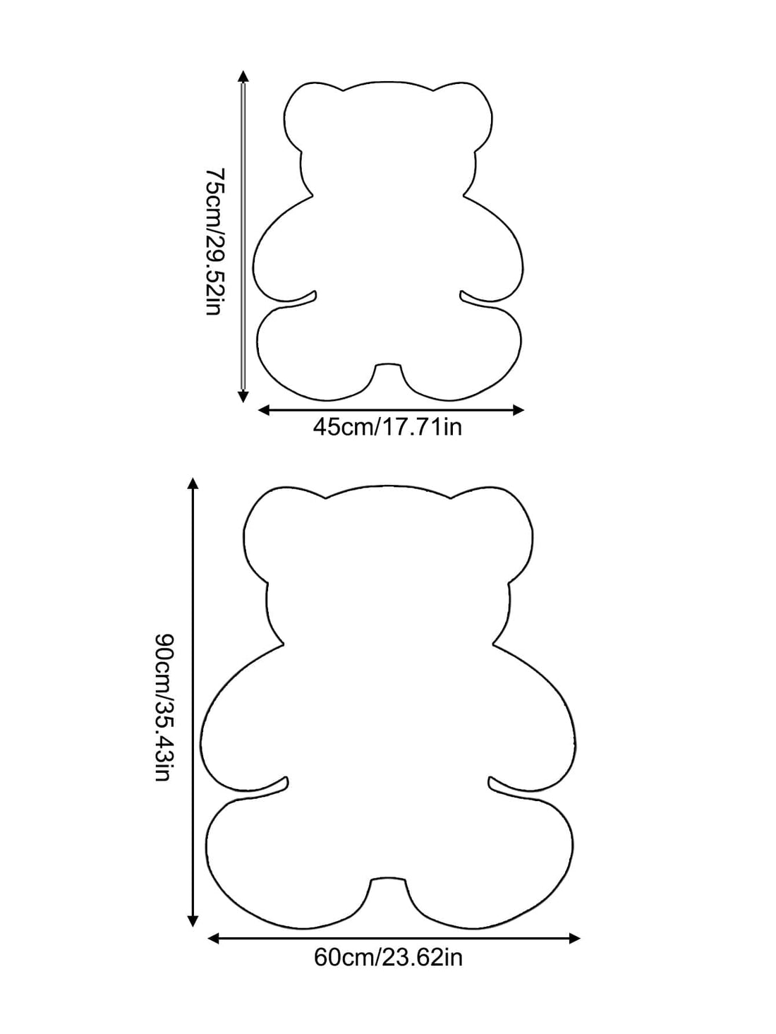 Experience ultimate coziness with our Cartoon Bear Design Fuzzy Rug. Made with soft and plush material, this rug features an adorable cartoon bear design that will add a touch of cuteness to your home. Perfect for snuggling up and relaxing, this rug is guaranteed to make your space feel warm and inviting.